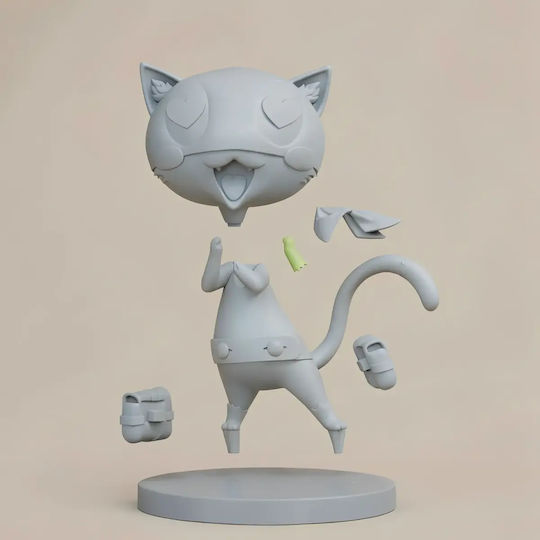 Небоядисана 3D Фигура Morgana Persona 5 Digital Боядисване DIY Подарък Цветове 20 см 1:8