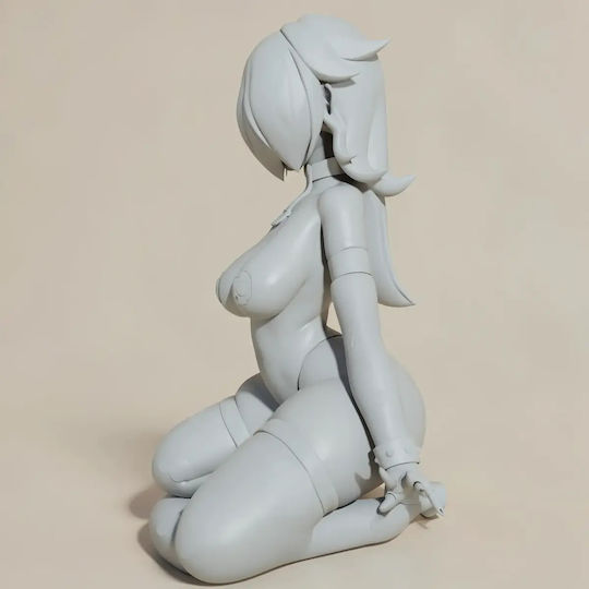 Unpainted 3D Figure Goth Rosalina Super Mario Pin Up Painting DIY Gift Colors 20 Cm 1:8