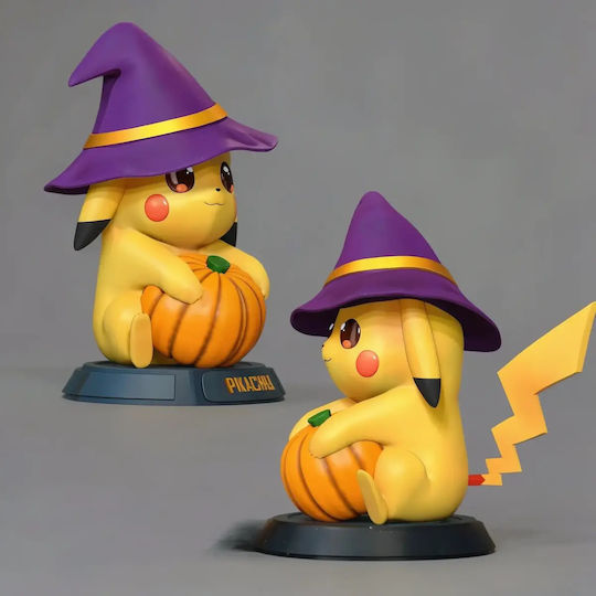 Άβαφη 3D Фигура Pikachu Halloween Files Боядисване DIY Подарък Цветове 30 см 1:6