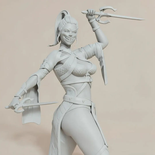 Άβαφη 3D Фигура Mileena Mortal Kombat 180мм Боядисване DIY Подарък Цветове 15,2 см 1:12