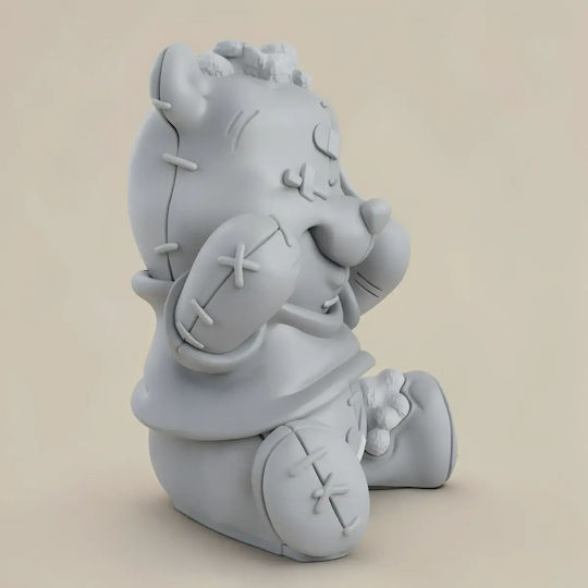 Ungefärbte 3d Figur Winnie Puuh Plush 3d Bemalung Diy Geschenk Farben 15,2 Cm 1:12