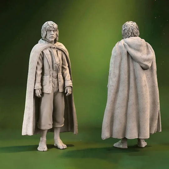 Небоядисана 3D Фигура Pippin Took Hobbit Боядисване DIY Подарък Цветове 20 см 1:8