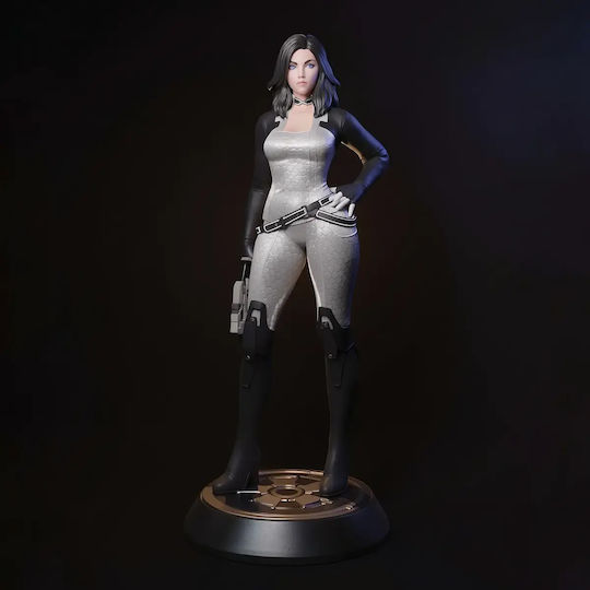Unpainted 3D Figure Miranda Lawson Basic Stand Files Painting DIY Gift Colors 30 Cm 1:6