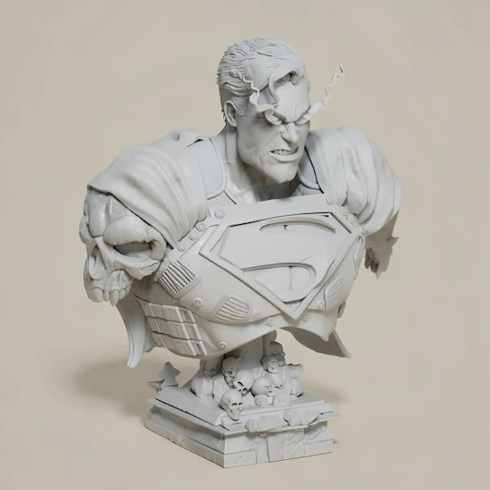 Άβαφη 3d Фигура Superman Dark Night Бюст Портрет Дигитално Боядисване DIY Подарък Цветове 15,2 см 1:12