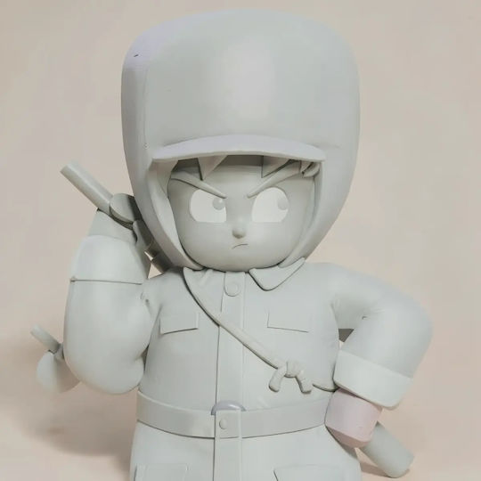 Небоядисана 3D Фигура Kid Goku Winter Sculptures 3D Печат Боядисване DIY Подарък Цветове 20 см 1:8