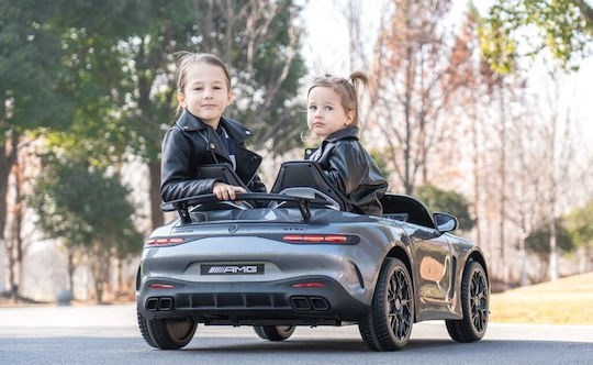 Mercedes AMG GT3 Διθέσιο με Τηλεκοντρόλ Licensed 24 Volt Γκρι για 2+ Ετών