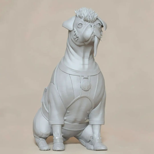 Άβαφη 3d Φιγούρα Basic Collection Dogpool Deadpool Βάψιμο Diy Δώρο Χρώματα 30 Cm 1:6