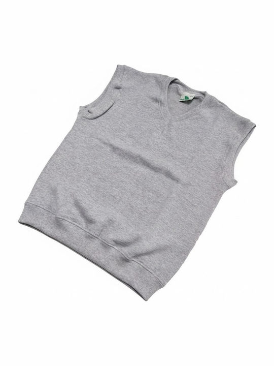 Kids Sleeveless Woolen Vest Grey MARK759 Grey