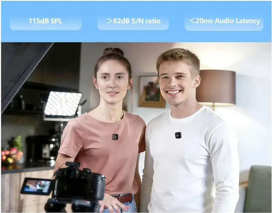 Luucco AirMic Kit Комплект Безжичен Микрофон Пепелник, Clip On за Мобилен