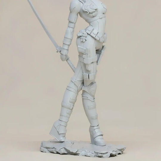 Unpainted 3D Figure Lady Deadpool From Movie Digital Painting DIY Gift Colors 20 Cm 1:8
