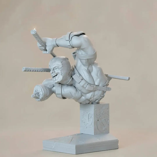 Unpainted 3D Figure Deadpool In Battle Bust Painting DIY Gift Colors 15.2 Cm 1:12