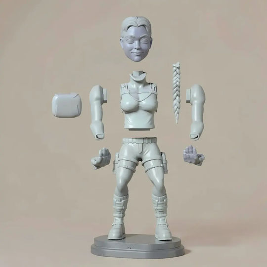 Abgezeichnete 3d Sammelbare Figur Lara Croft Joystickhalter 3d Bemalung Diy Geschenk Farben 20 Cm 1:8