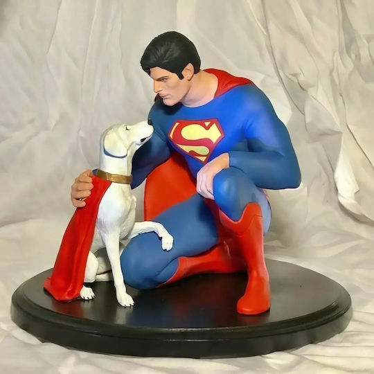 Άβαφη 3D Фигура Superman Dog Krypton 3D Модел Боядисване DIY Подарък Цветове 20 см 1:8