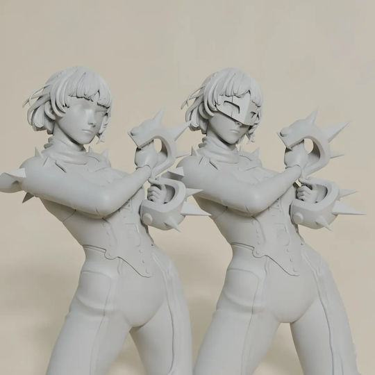 Άβαφη 3D Фигура Makoto Persona 5 Боядисване DIY Подарък Цветове 30 см 1:6