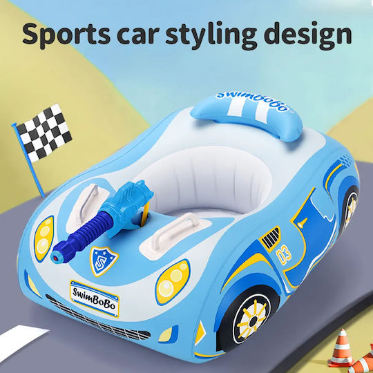bebeLOGIC Schwimmtrainer mit Sonnenschutz Blau