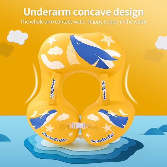bebeLOGIC Σωσίβιο Swimtrainer με Σκίαστρο Κίτρινο