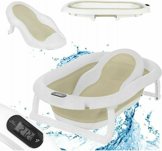 Primabobo Klappbare Baby-Badewanne mit Thermometer Beiges