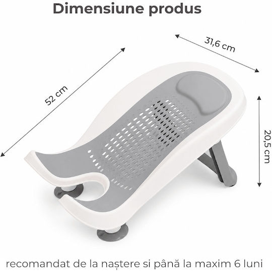 Kidizi Cadă Pliabilă pentru Bebeluși Gri