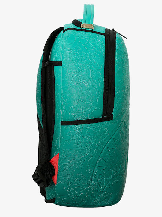 Sprayground Тюркоазен Doodle Emboss Раница Зелена