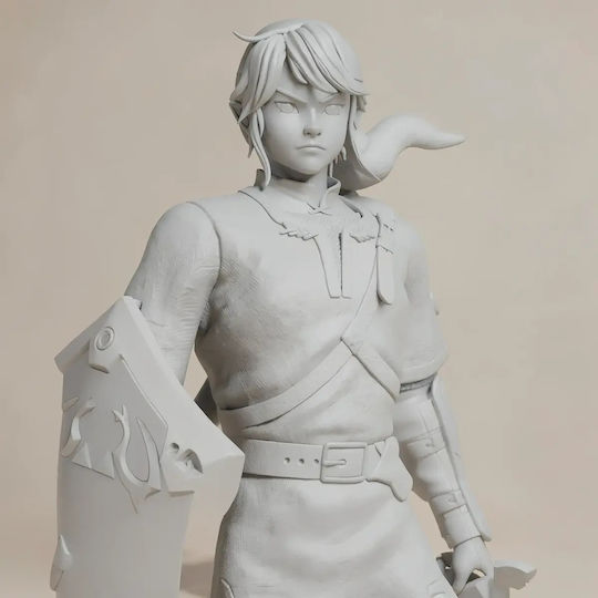 Άβαφη 3d Sammelbare Figur Link Stand Auf Basis 129mm Bemalen Diy Geschenk Farben 20 Cm 1:8