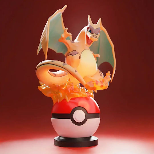 Άβαφη 3d Φιγούρα Basic Pokemon Collection Charizard Clone Βάψιμο Diy Δώρο Χρώματα 20 Cm 1:8