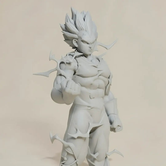 Небоядисана 3D Фигура Majin Vegeta Injury 3D Боядисване DIY Подарък Цветове 30 см 1:6