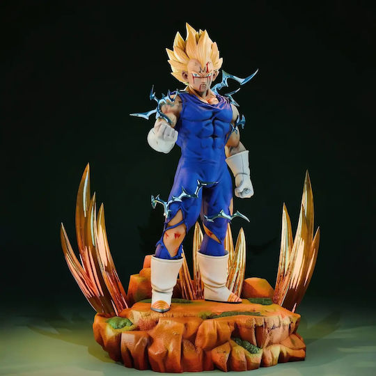 Небоядисана 3D Фигура Majin Vegeta Injury 3D Боядисване DIY Подарък Цветове 30 см 1:6