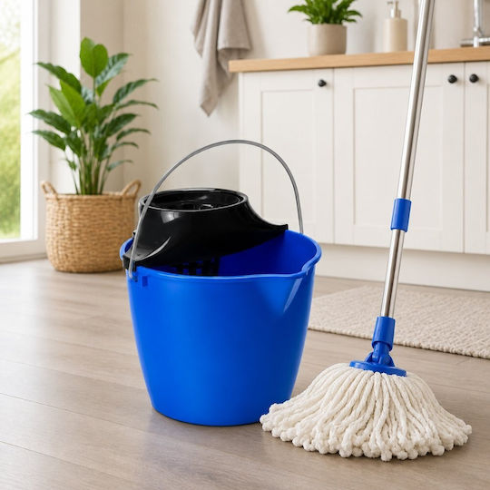 Curver Mop Bucket with Wringer Plastic 15lt Blue