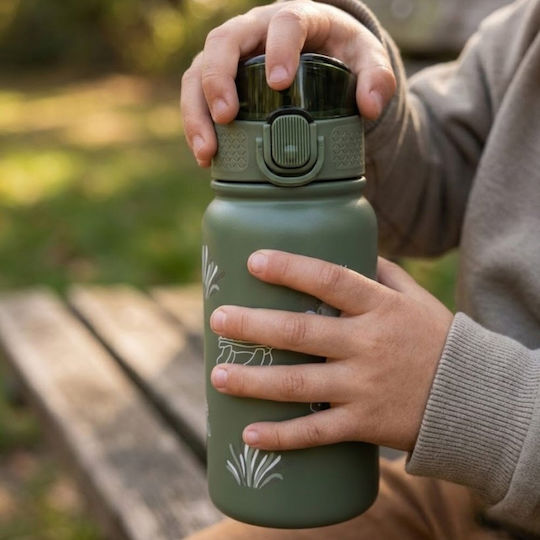 abo In A Fast World Be A Turtle Kids Water Bottle Stainless Steel 350ml
