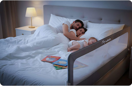 Nukido Foldable Bed Rail Guard Metal Grey 70cm