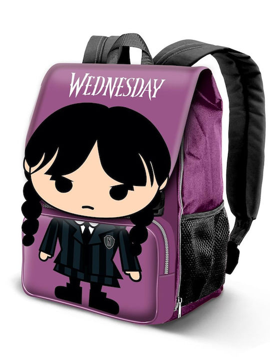 Σχολικό Σετ Τσάντα Πλάτης Wednesday Chibi Multicolour + Κασετίνα Βαρελάκι