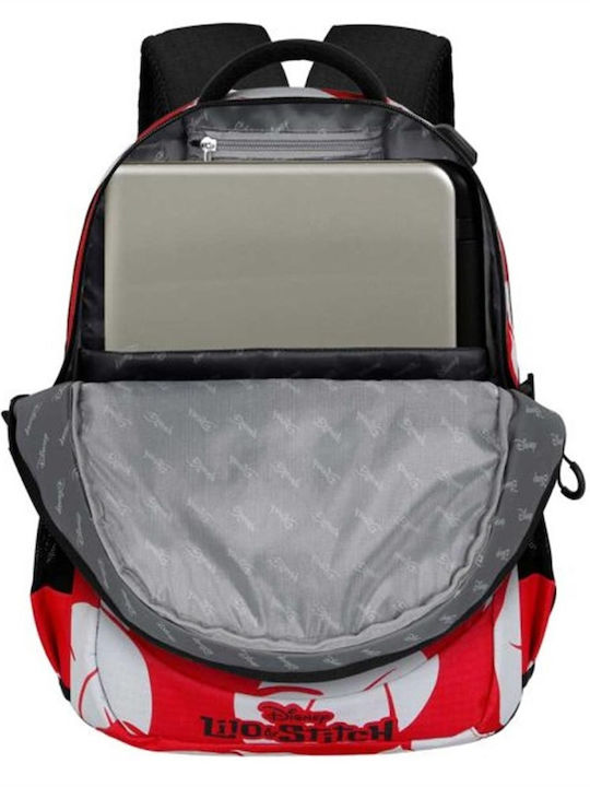 Schulranzen Set Rucksack Lilo and Stitch Kisses Rote + Dreifach Etui