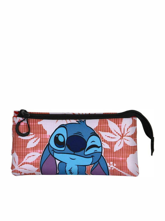 School Set Backpack Disney Lilo and Stitch Frog Multicolour + Triple Pencil Case