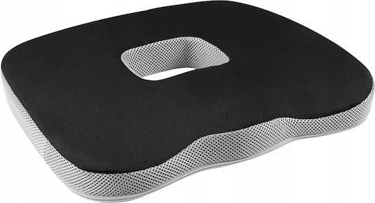 Medi Sleep Medizinisches Sitzkissen mit Loch 45x35x7cm Schwarz