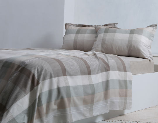 Silk Fashion Super-Double Bed Sheet Set With 2 Pillowcases With Rubber Hugger 160x200+35cm Cotton (3 Pieces)