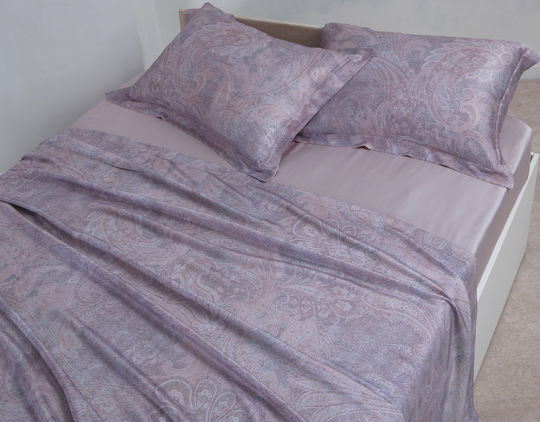 Silk Fashion Σετ Σεντόνι με 2 Μαξιλαροθήκες Υπέρδιπλο με Λάστιχο 160x200+40εκ. Silva (3τμχ)