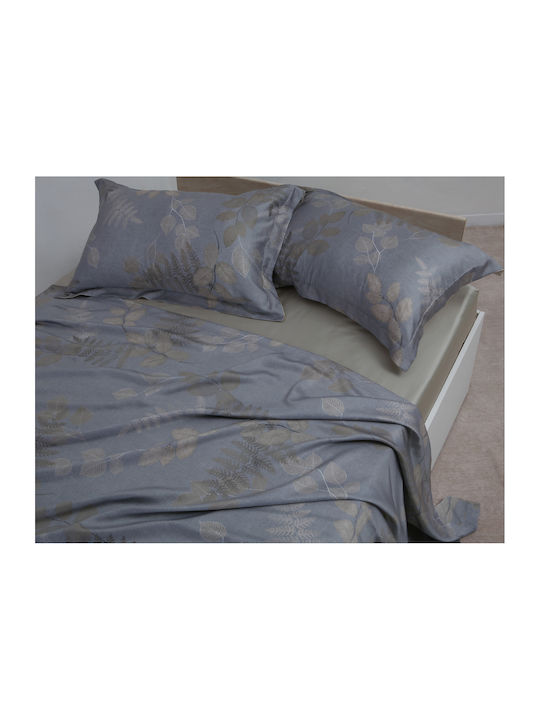 Silk Fashion Bed Sheet Set With 2 Pillowcases Super King Size With Rubber Hugger 160x200+40cm Pureline 3 Pieces