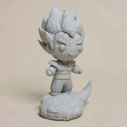 Άβαφη 3d Φιγούρα Super Basic Knitted Vegeta Βάψιμο Diy Δώρο Χρώματα 30 Cm 1:6