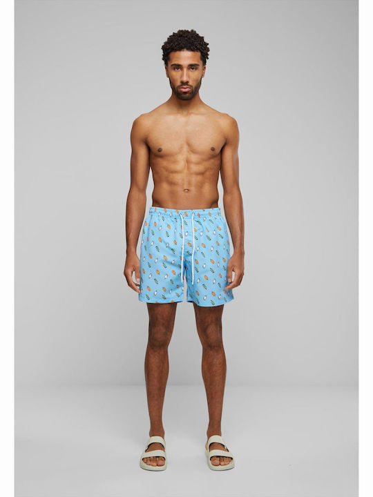 Herren-Bademode Kurze Hosen Hellblaue / Ice mit Muster