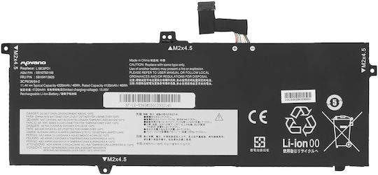 Movano Συμβατή Μπαταρία για Lenovo ThinkPad Thinkpad X13, X390, X395 με 4220mAh