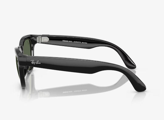 Ray-Ban Ochelari Inteligenți Ray-Ban Meta Skyler Lucios Wi-fi 6 Bluetooth Cameră Înregistrare Video Asistent Vocal 32 GB Flash Ramă Completă Lentile G-15 Verzi Negru Verde