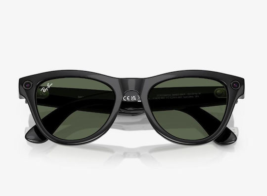 Ray-Ban Ochelari Inteligenți Ray-Ban Meta Skyler Lucios Wi-fi 6 Bluetooth Cameră Înregistrare Video Asistent Vocal 32 GB Flash Ramă Completă Lentile G-15 Verzi Negru Verde