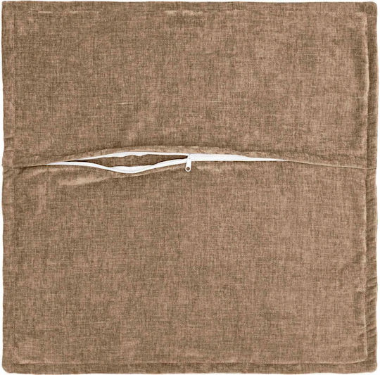 vidaXL Dekorativer Kissenbezug Braun 30x30cm