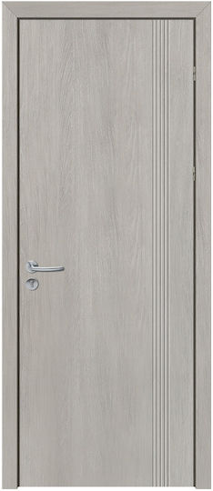 Εσωτερική Πόρτα Ct-105-s1 Embossed Oak Gray 2100×730mm Lock 4
