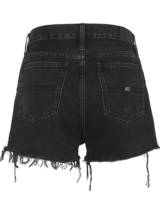 Women's Jean High-waisted Shorts Denim Black