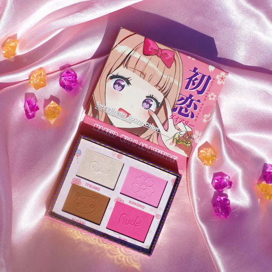 Rude Cosmetics Manga Collection Paletă Cu Fard Obraz Sweetheart Sawa-chan 11.2gr