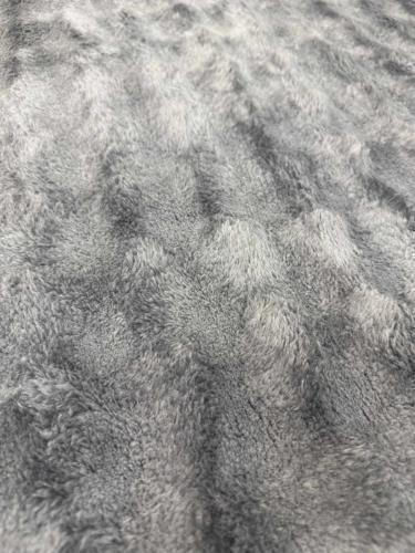Linea Home Rutschfester Flur Teppich Pelzig Silber 70x150cm