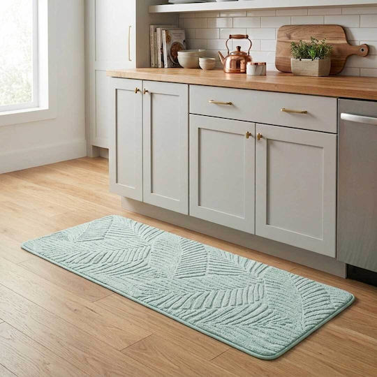 Chios Hellas Rectangular Living Room Rug Mint 60x140cm