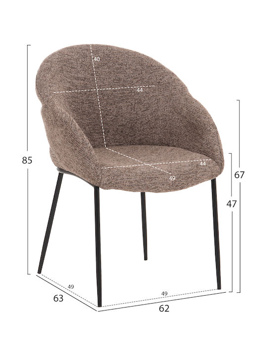 Dining Room Drenny with 4 Chairs 160x80cm