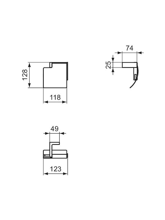 Ideal Standard Conca Χαρτοθήκη Χρυσή